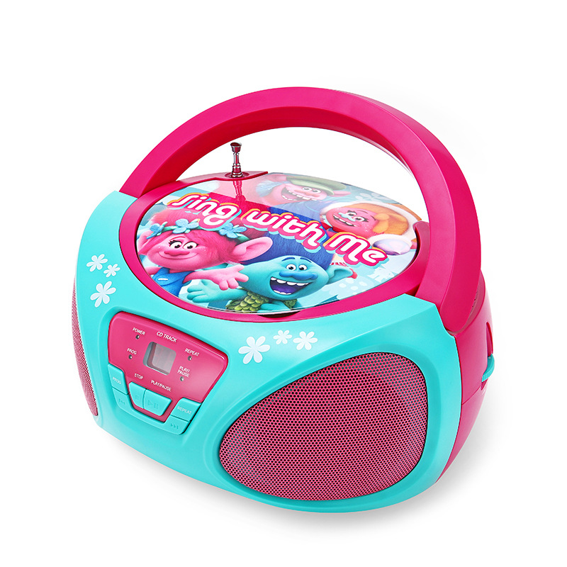 Vofull портативный Boombox CD плеер радио FM