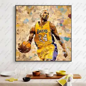 Custom Design 3d Flip Poster Of Basketball Player 70*70 Cm Lenticular Poster Of Kobe For Home Decoration