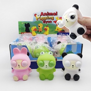 Jincan Novelty Office Decoration Small Animal Frog <b>Panda</b> Squeeze <b>Toy</b> for Girls & Boys PVC Material Eye-Friendly Stress Relief - Product Image 1