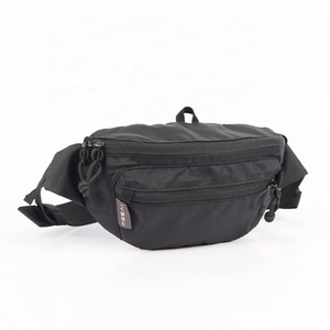 Túi đeo hông Unisex CHANGRONG màu đen làm từ chất liệu tái chế, có in logo tùy chỉnh - Product Image 2