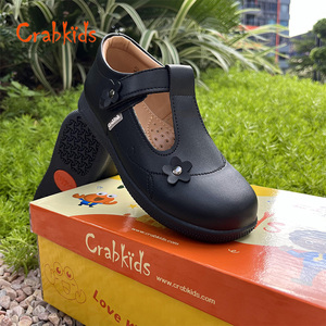 Crabkids New Stock Arrival <strong>Little</strong> Girl Breathable <strong>Real</strong> Leather School <strong>Shoes</strong> Dress <strong>Shoes</strong> for School Party - Product Image 4