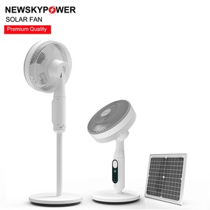 Ventilateur solaire haut de gamme avec moteur sans balais en cuivre pur, fonctionnement ultra silencieux 32 dB, 360°. Oscillation pour la circulation de l'air dans toute la pièce MJ - Product Image 5