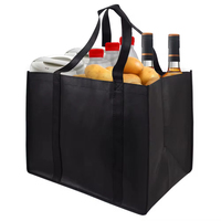 Sac de courses réutilisable et recyclable en non-tissé avec impression sérigraphique et transfert thermique, taille et bandoulière personnalisables