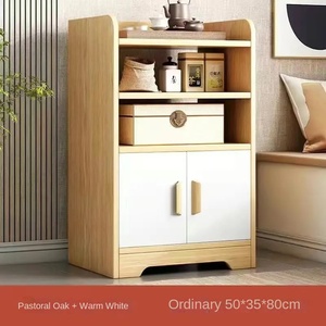 Modern Style Tea Cabinet Wheels <strong>Small</strong> Mobile Kitchen <strong>Storage</strong> <strong>Cupboard</strong> for Microwave Oven Tea Table Sideboard Household <strong>Storage</strong> - Product Image 6