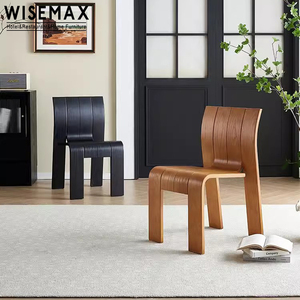 WISEMAX MUEBLES Nuevo estilo chino muebles para el hogar marco de madera estable respaldo Silla de comedor de madera natural para comedor Hotel - Product Image 1