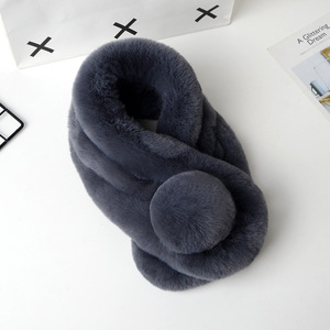 Écharpe à col pour femmes Écharpes en fausse fourrure pour automne Lapin Écharpe en peluche Décoration de Noël - Product Image 3