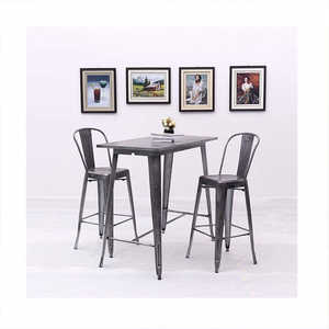 <span class=keywords><strong>Tabouret</strong></span> de comptoir en métal à dossier <span class=keywords><strong>bas</strong></span> de <span class=keywords><strong>style</strong></span> <span class=keywords><strong>industriel</strong></span> simple à la mode <span class=keywords><strong>Tabouret</strong></span> de bar en métal haut de restaurant - Product Image 2