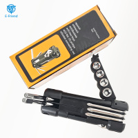 Kit Multiherramienta Portátil de Acero al Carbono Resistente para Reparaciones Diarias en Campamentos, Bicicletas y Motocicletas