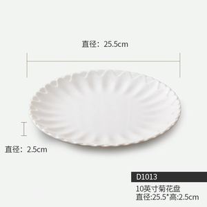 Unbreakable & Heavyweight Cream White Melamine Dinner <b>Plates</b> - Product Image 2