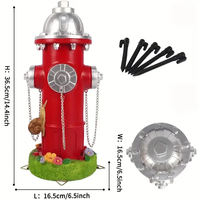 Statue de chien de bouche d'incendie en résine Design réaliste et art sur le thème des animaux de compagnie Ornement extérieur de jardin moderne Cadeau d'affaires