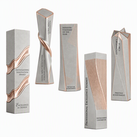 Trophée de membre d'exception personnalisable en cristal gravé, multi-styles, haut de gamme, écologique, pour réunion annuelle - Vente en gros de haute qualité