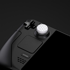 PlayVital Custom Silicone White Thumb <b>Grip</b> Set Thumbstick Caps for Steam Deck LCD & OLED & PS Portal - Product Image 5