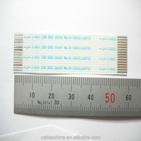 Câble FFC à conducteur solide 15 broches, pas de 1 mm, AWM 2896 80C VW-1, assemblage de câble ruban flexible pour connecteur PCB LCD d'appareils électroménagers