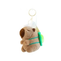 Llavero de Peluche Personalizado de Capibara de 4 Pulgadas, Relleno de Algodón PP, Muñeco Aprietable con Monedero y Opción de Venta al por Mayor para Edades de 8 a 13 Años