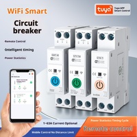 Disjoncteur intelligent WiFi ELEWISE 1P 6kA en plastique avec mesure et protection contre les surtensions/sous-tensions/surintensités pour usage industriel et domestique