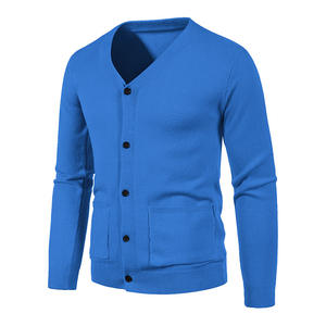 Wholesale 2021 Autumn and Winter New <b>Men's</b> Casual Slim V-neck <b>Cardigan</b> <b>Sweater</b> Single Button <b>Sweater</b> Coat <b>Men's</b> <b>Sweater</b> - Product Image 4