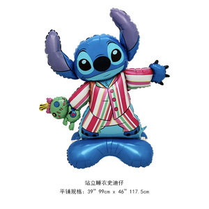 Nuevo Globo de Aluminio con Personajes de Dibujos Animados de <span class=keywords><strong>Stitch</strong></span> <span class=keywords><strong>y</strong></span> <span class=keywords><strong>Lilo</strong></span> para Niños, Suministros para Fiestas de <span class=keywords><strong>Cumpleaños</strong></span> - Product Image 6