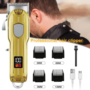 2026 2-in-1 Hair Trimmer Stainless Steel Waterproof Hair Removal Appliance LCD Display <b>USB</b> Powered Man Hair Cutting Machine - Product Image 4