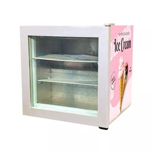 Mini congélateur de <span class=keywords><strong>table</strong></span> à crème glacée à porte en verre - Product Image 1