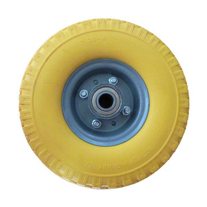 Rueda de neumático de utilidad plana de 10 pulgadas 300-4 hecha en Vietnam, rodamientos de acero de alta resistencia, rueda de mano, camión, carro, generador Dolly - Product Image 2