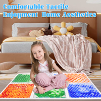 Carrelages de sol liquides sensoriels interactifs en plastique écologique et étanche pour les tout-petits utilisation en classe intérieure 6 pièces