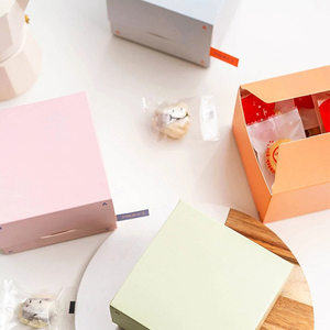 Cajas de Papel Rosa para Pastelería, para Pasteles, Galletas, Regalos, Almacenamiento de <span class=keywords><strong>Hamburguesas</strong></span> - Product Image 6