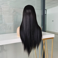 Vendeurs en gros perruque de cheveux humains personnalisée échantillon gratuit emballage Mink vierge perruque de cheveux humains à cuticules alignées avec lacet frontal