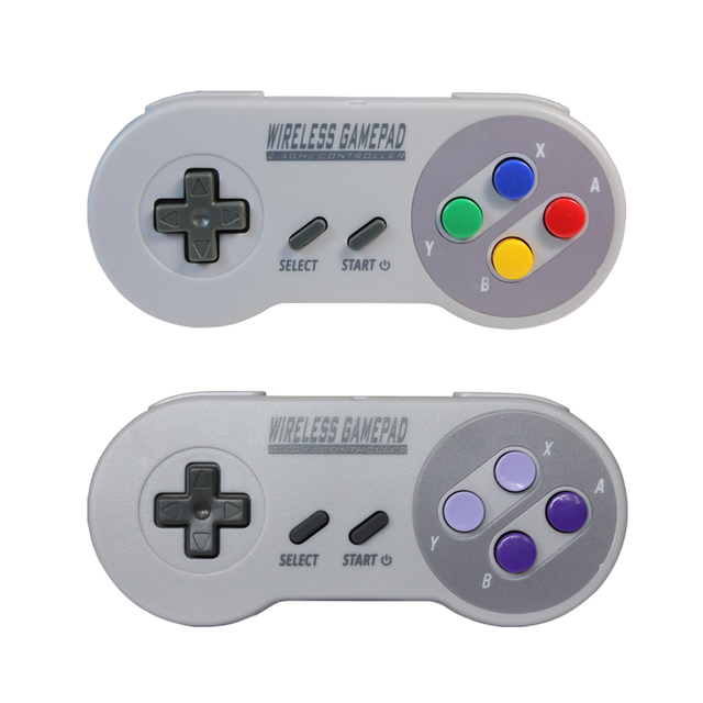 2.4g USB and Snes Wireless Gamepad Controller for SNES Classic Mini and PC, Android,Raspberry