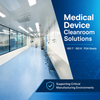 Solution de salle blanche pharmaceutique stérile avec système de contrôle de l'air HVAC HEPA