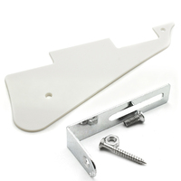 Kit de support de pickguard en métal en forme de L pour guitare électrique LP Les Paul avec vis et écrous complets – Pièce de rechange pour guitare