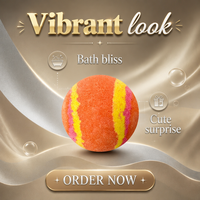 Bombe de bain corps entier ciel étoilé éclatant avec huile essentielle, boule de sel de bain effervescente, boule de bain moussante parfumée au sel marin