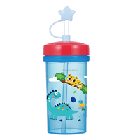400ml PP bébé formation tasse en plastique bébé tasse avec paille enfants eau bébé bouteille sans BPA