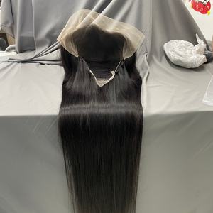 Cabello Humano Remy Brasileño Liso Natural con Cutícula Alineada para Pelucas Largas con Encaje HD Transparente - Product Image 4