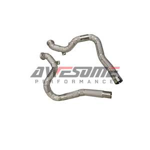 Amélioration de la performance avec un downpipe d'échappement exceptionnel pour Mercedes <span class=keywords><strong>AMG</strong></span> GT/GTC/<span class=keywords><strong>GTS</strong></span>/GTR 4.0T <span class=keywords><strong>V8</strong></span> 2015+ avec bouclier thermique - Product Image 5