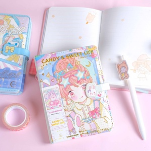 Carnet A6 en cuir souple 64k avec boucle magnétique, mignon, pour écolière, vente en gros, journal intime pour fille, cadeau - Product Image 3