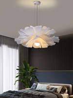 Lustre moderne à LED en forme de fleur pour la maison, restaurant, style nordique simple pour la décoration intérieure de la chambre et de la salle à manger