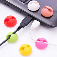 Nouvelle vente flash : Organisateur de câbles TPR rond, pinces à câbles de taille S, M, L, mini pince à câbles, style moderne, pour usage domestique