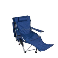 Chaise pliante portable d'extérieur, chaise de plage de loisirs, fauteuil simple en Oxford 600D, chaise pliante en métal avec auvent
