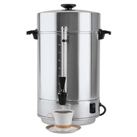 Cafetière professionnelle Marupin 50-100 tasses en acier inoxydable à double paroi, percolateur à café, urne de restauration pour hôtel, 950W 220V
