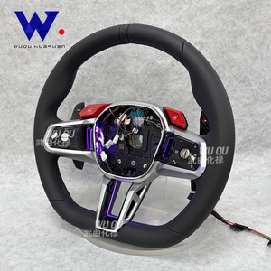 Volante Deportivo de Cuero Id8 Racing para <span class=keywords><strong>Toyota</strong></span> <span class=keywords><strong>Supra</strong></span> GR A90 A91 MKV MK5 MK4 2019-2025 - Product Image 4