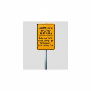 Señal reflectante de aluminio para área de prueba de riesgos, tipo solar, para seguridad vial en carreteras - Product Image 2