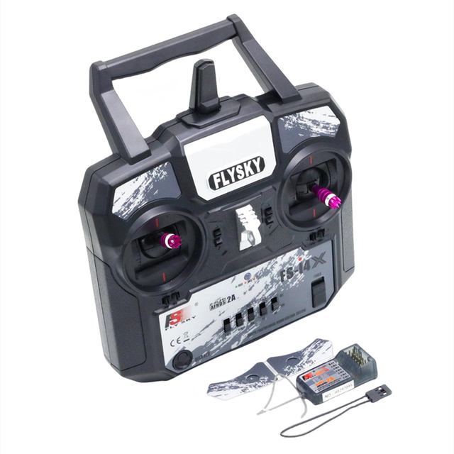 Flysky FS-i4X 4CH 2.4G Plastic Toy RC Transmitter With FS-A6 Receiver For Powerful Helicopter Plane QuadCopter FPV Drone Use