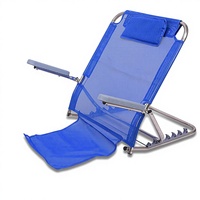 Fauteuil en acier inoxydable avec tissu en maille respirante bleu pour usage commercial, classe II, garantie 1 an