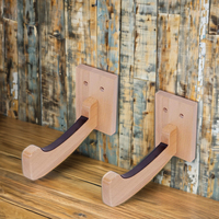 Ensemble personnalisé de 2 supports de planche de surf en bois, support mural en bois, supports muraux pour planches de surf, snowboard, longboard, présentoir