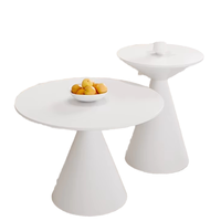 Petite table basse ronde moderne pliable en fer avec personnalité Art Touch meubles de salon canapé Tables d'appoint d'angle