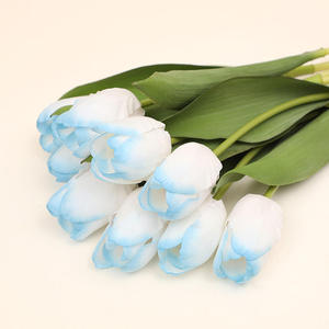 Decorazione per la Casa, <span class=keywords><strong>Tulipani</strong></span> Artificiali di Alta Qualità, <span class=keywords><strong>Dipinti</strong></span> e Idratanti, Effetto Realistico, Composizione Floreale di <span class=keywords><strong>Tulipani</strong></span> - Product Image 1
