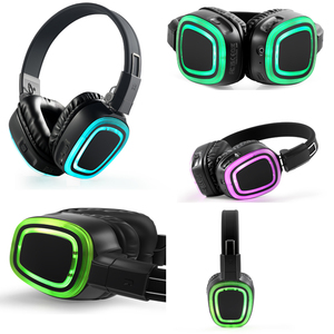 Cuffie Pieghevoli RF890 per Silent Disco, Ricevitore a 3 o Più Canali, Auricolari per Feste e Fitness con Logo Personalizzato - Product Image 1