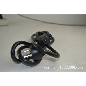 สายไฟ AC 1.8 ม. สายทองแดง ปลั๊ก IEC C15 10A สำหรับใช้กับอุปกรณ์คอมพิวเตอร์ - Product Image 1