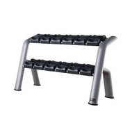 Support de rangement moderne multi-niveaux pour haltères avec logo personnalisé pour usage commercial en salle de sport