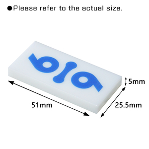 Vente en gros de dominos en acrylique vierges-D6 Carreaux de jeu numérotés pour projets personnalisés Surface vierge pour la conception de bricolage - Product Image 6